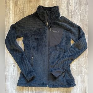 Marmot fuzzy full-zip fleece jacket EUC
